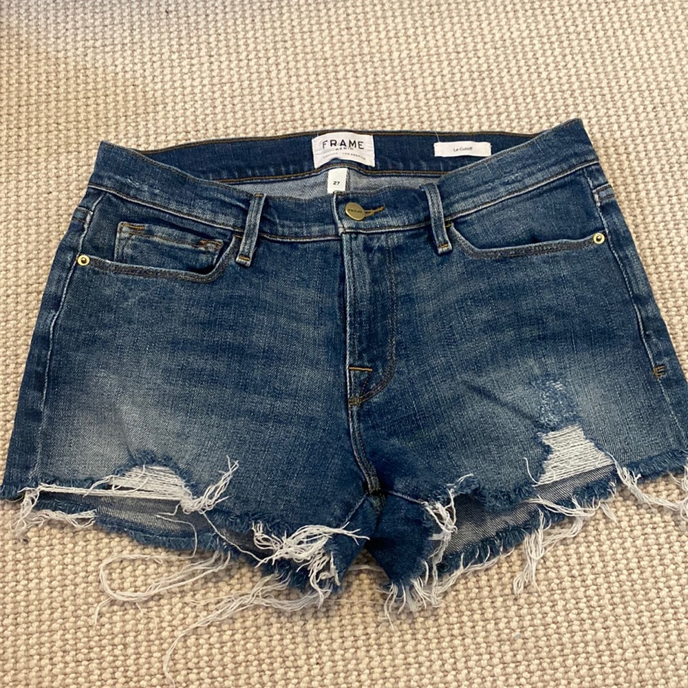 LE CUTOFF Frame cut off Jean shorts